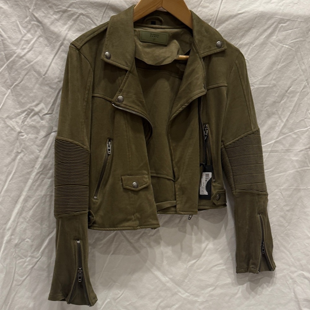 Blank NYC Olive Leather Jacket